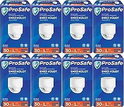 Prosafe Emici Külot Büyük Boy L 30'lu 8 Adet Hasta Bezi