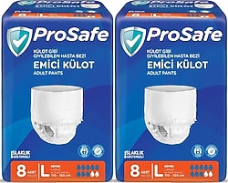 Prosafe Emici Külot Büyük Boy L 8'li 2 Adet Hasta Bezi