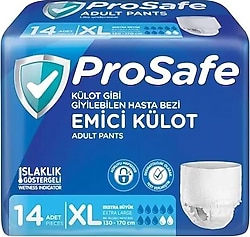 Prosafe Emici Külot Ekstra Büyük Boy XL 14'lü Hasta Bezi