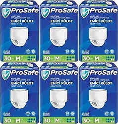 Prosafe Emici Külot Orta Boy M 30'lu 6 Adet Hasta Bezi