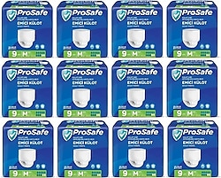 Prosafe Emici Külot Orta Boy M 9'lu 12 Adet Hasta Bezi