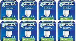 Prosafe Emici Külot Orta Boy M 9'lu 8 Adet Hasta Bezi