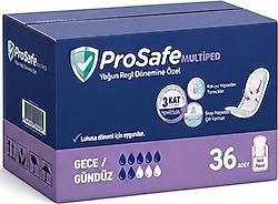 Prosafe Multiped Gece Gündüz 7 Damla 12'li 3 Adet Mesane Pedi