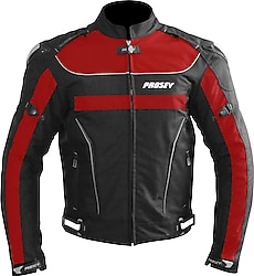 Prosev 186 Hörgüçlü Deri Kırmızı 4 Mevsim Motosiklet Montu