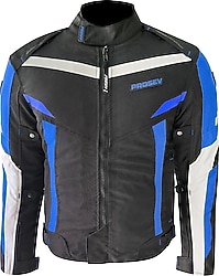 Prosev JKT01 Siyah-Mavi 4 Mevsim Motosiklet Montu