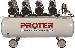 Proter 200 lt 4 Hp Sessiz Yağsız Monofaze Kompresör