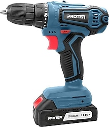 Proter PST 920 SP 20 V Çift Akülü 2 Ah Darbesiz Matkap