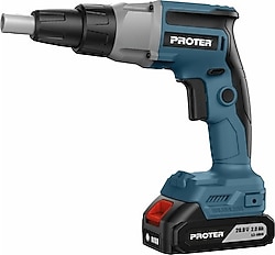 Proter PST 927 SC Çift Akü 2 Ah Alçıpan Vidalama Makinesi
