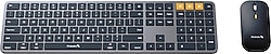 ProtoArc KM100-A Gri Kablosuz Klavye Mouse Seti
