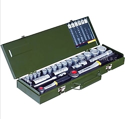 Proxxon 23020 1/4" 1/2" Cırcır Kollu 27 Parçalı Lokma Takımı