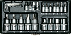 Proxxon 23102 1/4'' 23 Parça Torx Lokma Takımı