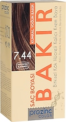 Prozinc Color 7.44 Kumral Yoğun Bakır Bitkisel Saç Boyası