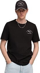 Puma Class Graphic 688219-01 Siyah Kısa Kollu Bisiklet Yaka Erkek Tişört