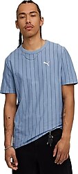 Puma Class Striped 688220 Kısa Kollu Bisiklet Yaka Erkek Tişört