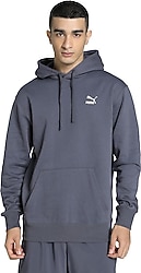 Puma Classics 535596-91 Kapüşonlu Gri Erkek Sweatshirt