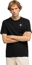 Puma Essential Elevated 695703-01 Siyah Kısa Kollu Bisiklet Yaka Erkek Tişört