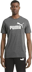 Puma Essential Heather 586736 Kısa Kollu Bisiklet Yaka Erkek Tişört
