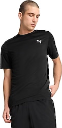 Puma Essentials 682542-01 Siyah Kısa Kollu Bisiklet Yaka Tişört