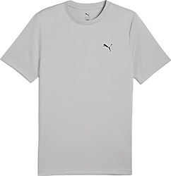 Puma Essentials 682542-09 Gri Kısa Kollu Bisiklet Yaka Tişört