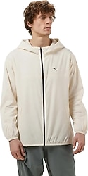 Puma Essentials 684625-26 Kapüşonlu Krem Erkek Rüzgarlık