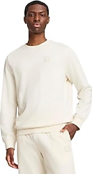 Puma Essentials 684727-99 Bisiklet Yaka Krem Erkek Sweatshirt