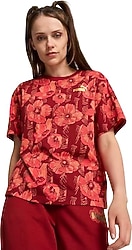 Puma Essentials Class Act Graphic 681692 Kısa Kollu Yuvarlak Yaka Kadın Tişört