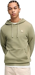 Puma Essentials Elevated 684728-82 Kapüşonlu Yeşil Erkek Sweatshirt