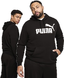 Puma Essentials No.1 Logo 682572-01 Kapüşonlu Siyah Erkek Sweatshirt