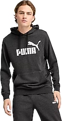 Puma Essentials No.1 Logo 682572-07 Kapüşonlu Koyu Gri Erkek Sweatshirt