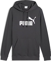 Puma Essentials No.1 Logo 682573-44 Kapüşonlu Gri Erkek Sweatshirt