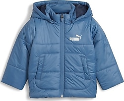 Puma Minicats 675971-24 Mavi Kapüşonlu Bebek Şişme Mont