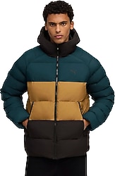 Puma Mono 688367-75 Kapüşonlu Yeşil Erkek Şişme Mont