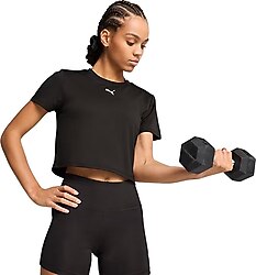 Puma Tad Essentials 525894 Kısa Kollu Bisiklet Yaka Kadın Baby Tee Tişört