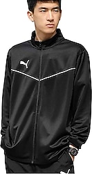 Puma Team Rise Poly 657392-03 Siyah Erkek Eşofman Üstü
