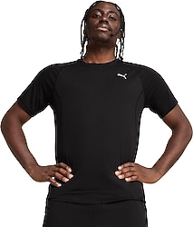 Puma Velocity Run Tri-blend 526603-01 Siyah Kısa Kollu Erkek Tişört
