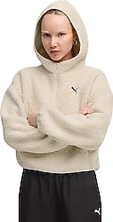 Puma Wardrobe Essentials 632048 Kapüşonlu Yarım Fermuarlı Kadın Polar