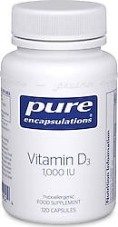 Pure Encapsulations Vitamin D3 1000 IU 30 Kapsül