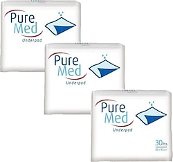 Puremed 60x90 cm 30'lu 3 Adet Yatak Koruyucu Örtü