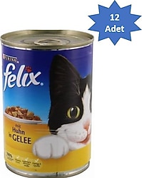 Felix 400 gr 12'lı Yetişkin Konserve Kedi Maması