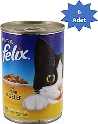 Felix 400 gr 6'lı Yetişkin Konserve Kedi Maması