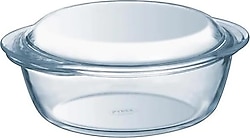 Pyrex 204A000/7743 2.1 lt Kapaklı Cam Yuvarlak Fırın Kabı