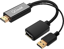 Qgeem QG-HD01 HDMI To DisplayPort Dönüştürücü