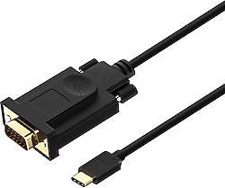 Qgeem QG-UA17 3 m Type-C to VGA Dönüştürücü