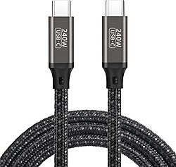Qgeem QG02 3 m Type-C to Type-C Hızlı Şarj Kablosu