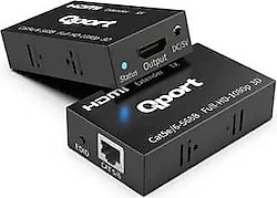 Qport Q-HEX3 HDMI to Ethernet Dönüştürücü