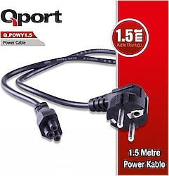 Qport Q-POWY 1.5 m Güç Kablosu