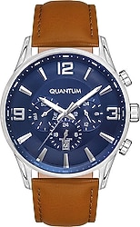 Quantum ADG1035.395 Kahverengi-Mavi Erkek Kol Saati