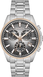 Quantum PWG1122S.560 Rose Gold-Gri Erkek Kol Saati
