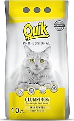 Quik Bebek Pudrası Kokulu 10 lt İnce Taneli Bentonit Kedi Kumu