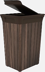 Qutu Q Trush Bin Wood 20 lt Çöp Kovası